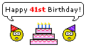 Happy 41st Birthday Smileys