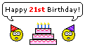 Happy 21st Birthday Smileys
