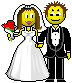 Bride And Groom Smileys