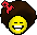 Afro With Pick Smileys